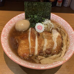 らぁめん 生姜は文化。 - 鶏チャーシュー味玉醤油生姜ラーメン　¥1,300