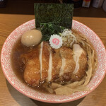 らぁめん 生姜は文化。 - 鶏チャーシュー味玉醤油生姜ラーメン　¥1,300