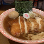 らぁめん 生姜は文化。 - 鶏チャーシュー味玉醤油生姜ラーメン　¥1,300