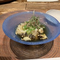 妙見石原荘 食菜石蔵 - アワビと素麺、おつゆが素晴らしい!