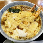 Habataya - 胡麻油が香る天ぷらが、蕎麦つゆにコクを与える。穏やかな甘辛さ