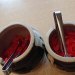 らあめん 赤無双 - 紅しょうがと紅しょうが