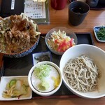 上州麺処 平野家 - 100日舞茸天丼とミニそばのセット