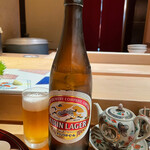 Sushi Uchida - お鮨でも何軒目でもビールは飲みたいw