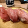 寿司　久 - 料理写真:鮪づくし（赤身、中トロ、大トロ）