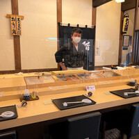 小樽おり鮨 - 店内、イケメン大将