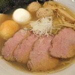 しののめヌードル - 全部のせ塩らーめん + 燻製たまご