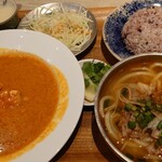 バインセオ サイゴン - 辛口エビカレーセット(1,500円)