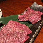 焔立つ肉寿司と牛タンタワー 肉処 双葉 三宮 - 