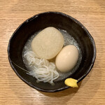 Tori Izakaya Dekanoren - 鶏出汁おでん（大根、玉子、白滝） ¥150×3