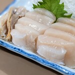 サロマ湖とばろう村 - ほたて刺身 800円