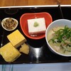 蕎麦 あららぎ - 料理写真:蕎麦前のセット　焼き味噌、卵焼き、蕎麦豆腐、冷や汁