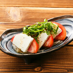 tomato and cream cheese caprese