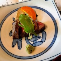 国登録文化財 二木屋 - 強肴 「鹿児島産黒毛和牛素焼きステーキ」