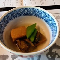 国登録文化財 二木屋 - 煮物 「丸茄子 粟麩 南瓜 印元」