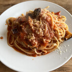 ナカムラパスタ - ミートソースとナス ランチセット 950円