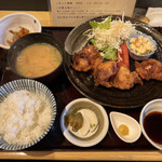 米Lab 百福 - 大山鶏の天ぷら定食