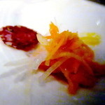 人参のサラダ　パルマ産サラミ