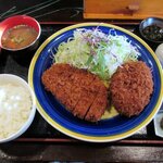 食咲工房 かつふじ - かつふじ 「ロース＆メンチセット」