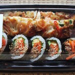 カンナムキンパ - ハーフ＆ハーフ（プルコギキンパ・海鮮チヂミ）