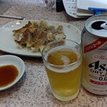 Chinchin Tei - ✧〖餃子(10ケ)(500えん)
      ✧〖ノンアルコールビール〗(350えん)