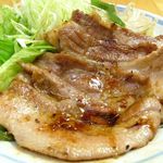 泰山 - 黒豚バラ生姜焼き　単品７００円　定食１０００円