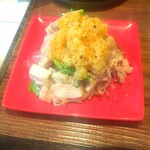 めだかタンタン - 鶏肉と生姜の和え物？(サービス)