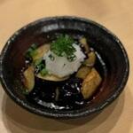 Fried eggplant with ponzu sauce