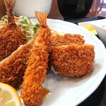 ごはん処 あいさい - 三種のミックスフライ定食