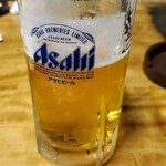 美禄亭 - ビールはアサヒ