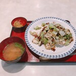 敦煌 - 回鍋肉丼の定食