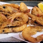祭 - 川海老から揚げ　大きい海老