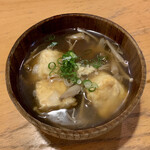 そば処 卓 - 揚げ出し豆腐 きのこあんかけ ¥480