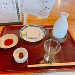吾妻橋 やぶそば - かまぼこで菊正宗をいたす
