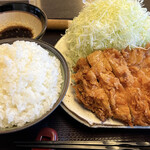 Tonkatsu Santa - ロースかつ大（単品）、ご飯大盛り（単品）