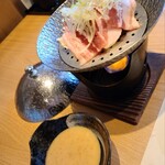 熊野の宿 海ひかり - 豚肉は香りが良かった、美味しかった