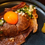 焼肉串ろっきー - 一枚肉　和牛ロースの焼きしゃぶ