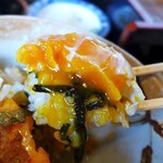 つむぎ庵 - 半熟卵のかき揚げ丼セット