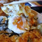 つむぎ庵 - 半熟卵のかき揚げ丼セット