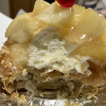 GRUN - 桃のパイ断面