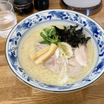 きくや - 鴨と牡蠣の白湯仕立て〜山椒添え〜