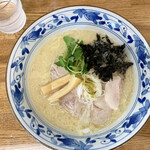 きくや - 鴨と牡蠣の白湯仕立て〜山椒添え〜