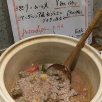 Bar Espanol YEBRA - イベリコ豚とポルチーニのアロスメロッソ