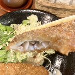 赤坂 若狭 - アジフライと白身魚フライランチ1,000円