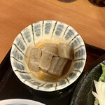 赤坂 若狭 - アジフライと白身魚フライランチ1,000円、ピリ辛こんにゃく