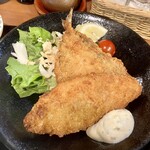 赤坂 若狭 - アジフライと白身魚フライランチ1,000円