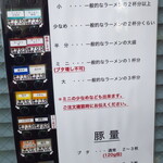 ラーメン二郎 - メニュー