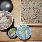 Jinenjo An - ねぎ塩牛たん丼とお蕎麦のセット