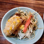 Seirokuya - ネギチャーシュー丼＋チャーハン（差し入れバージョン）