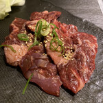 松阪牛焼肉M - ハラミ定食のボリューム、少々物足りないのは仕方ない